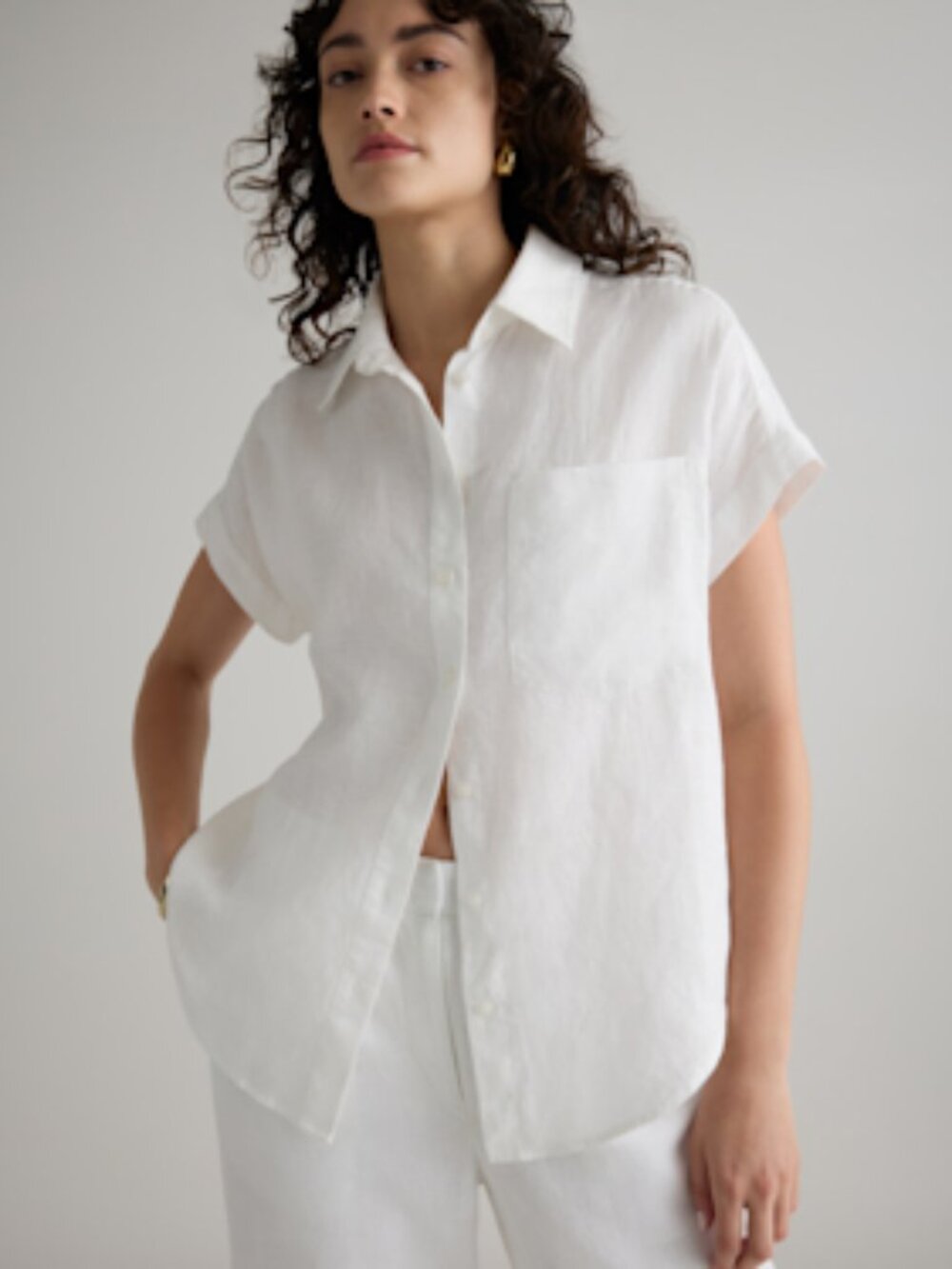 Quince 100% European Linen Camp Shirt